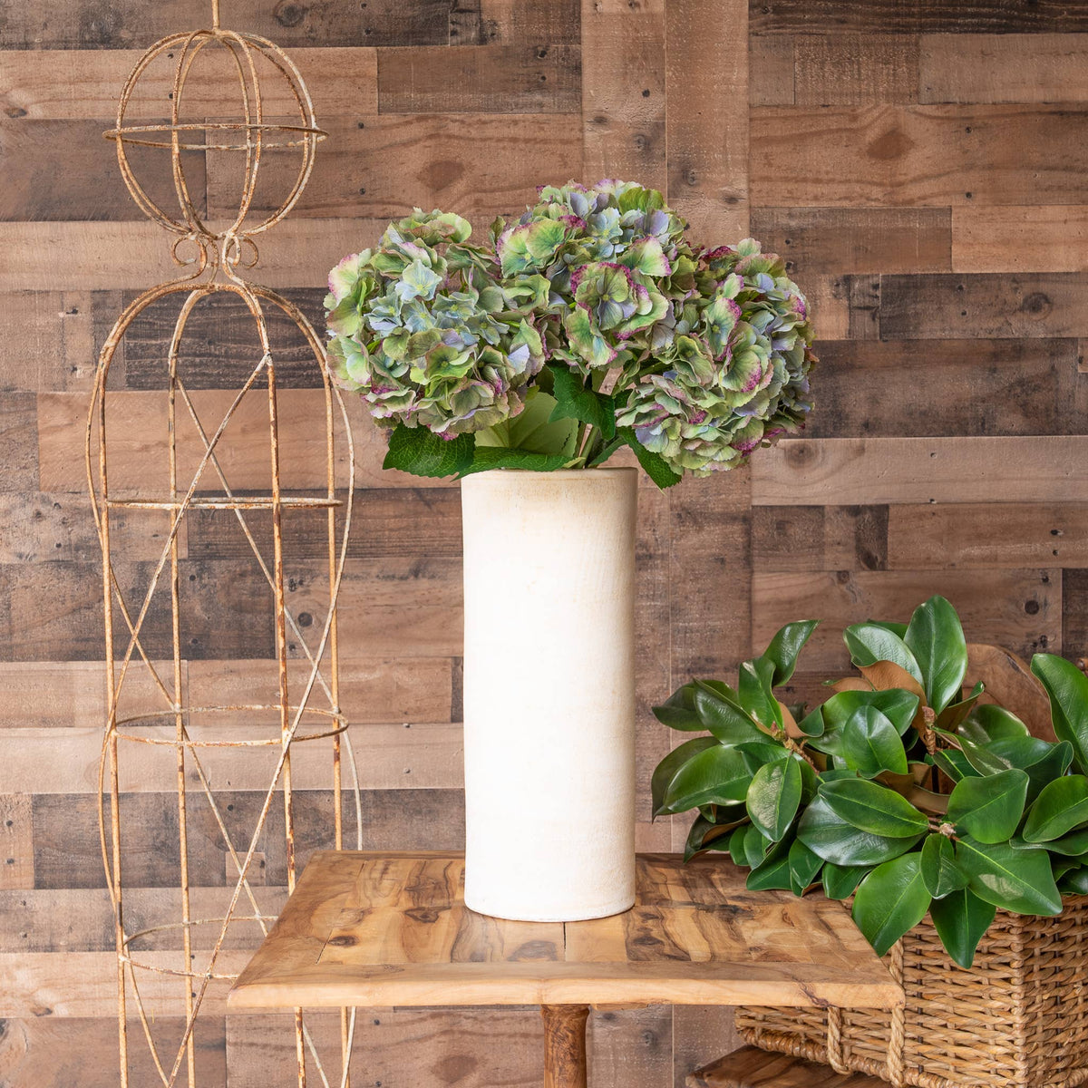 Real Touch Hydrangea - 29 Inch - Antique Green