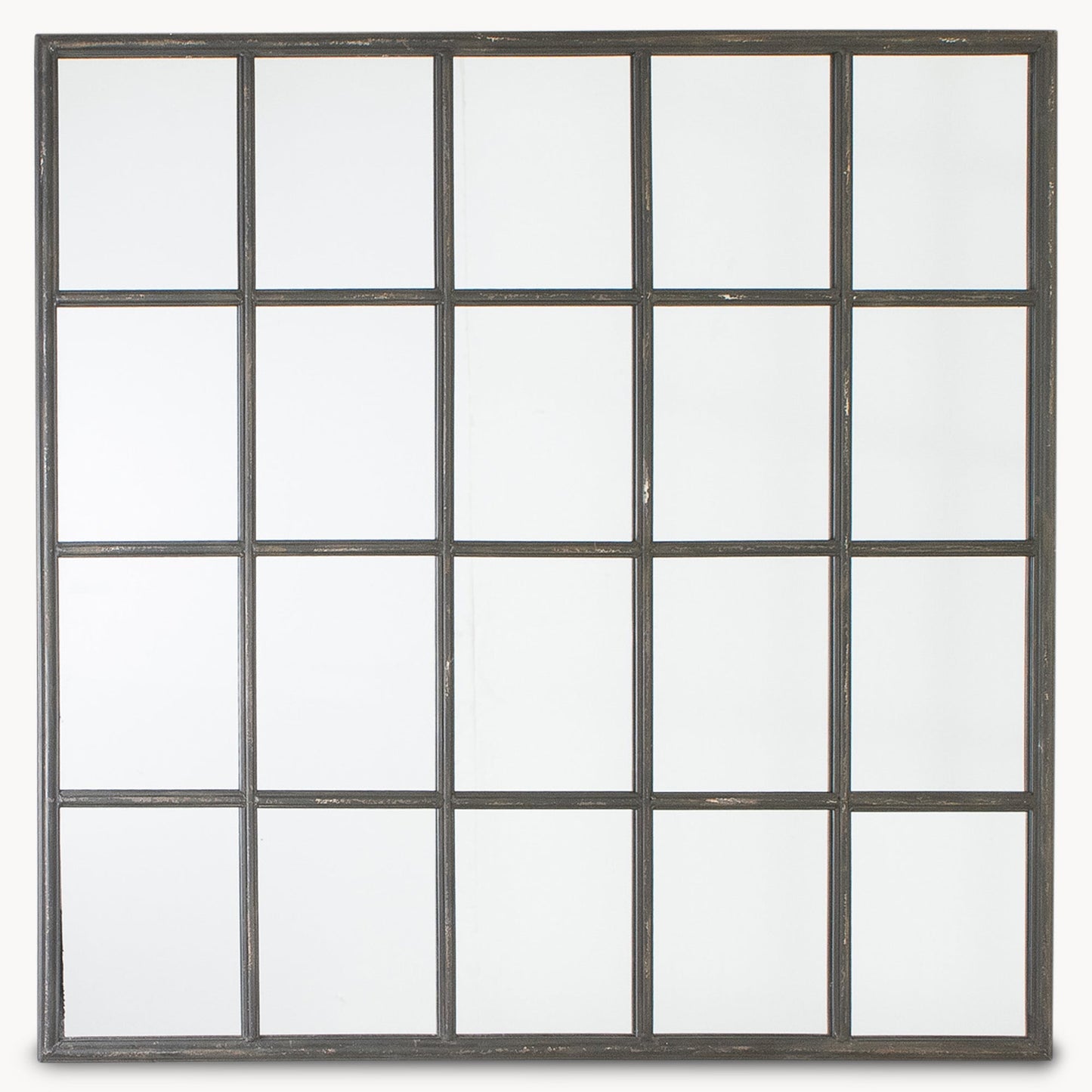 Brookby Black Window Mirror