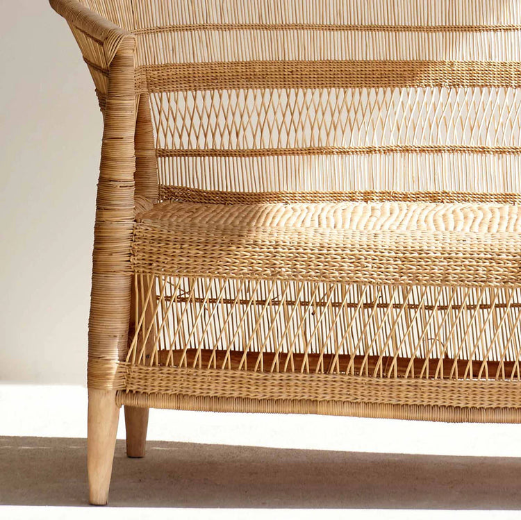 Three Seater Traditional Malawi Cane Chair