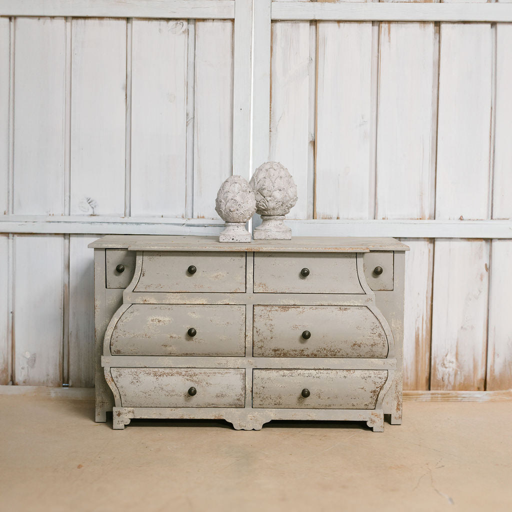 Woodcroft French Grey 8 Drawer Chest