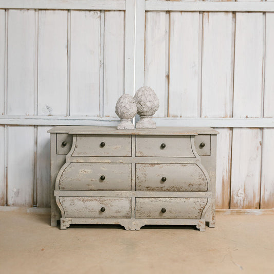 Woodcroft French Grey 8 Drawer Chest