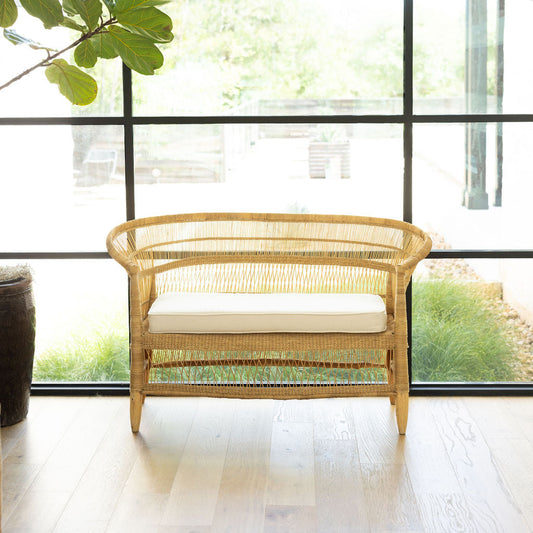Malawi Two Seater Open Weave Chair