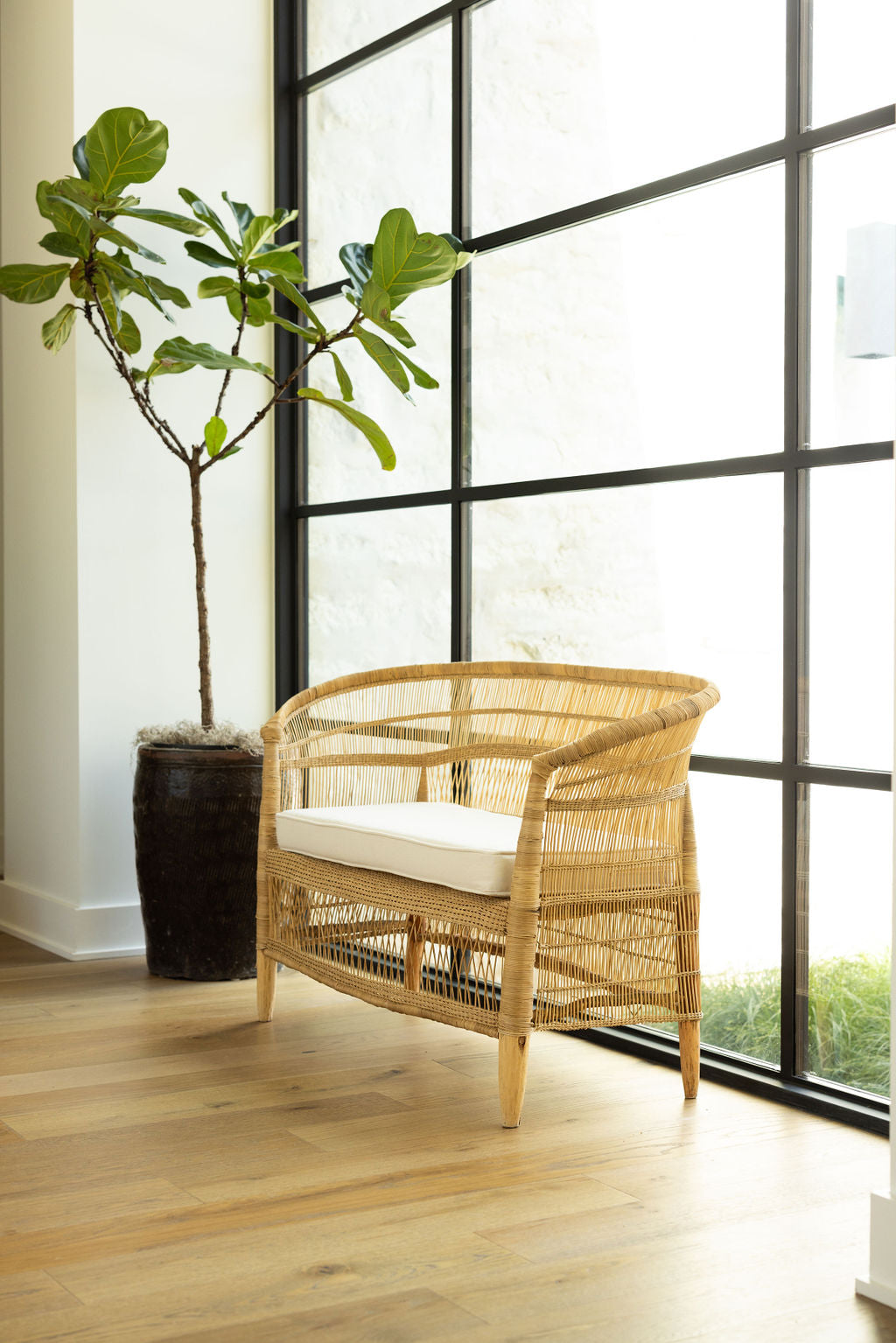 Malawi Two Seater Open Weave Chair