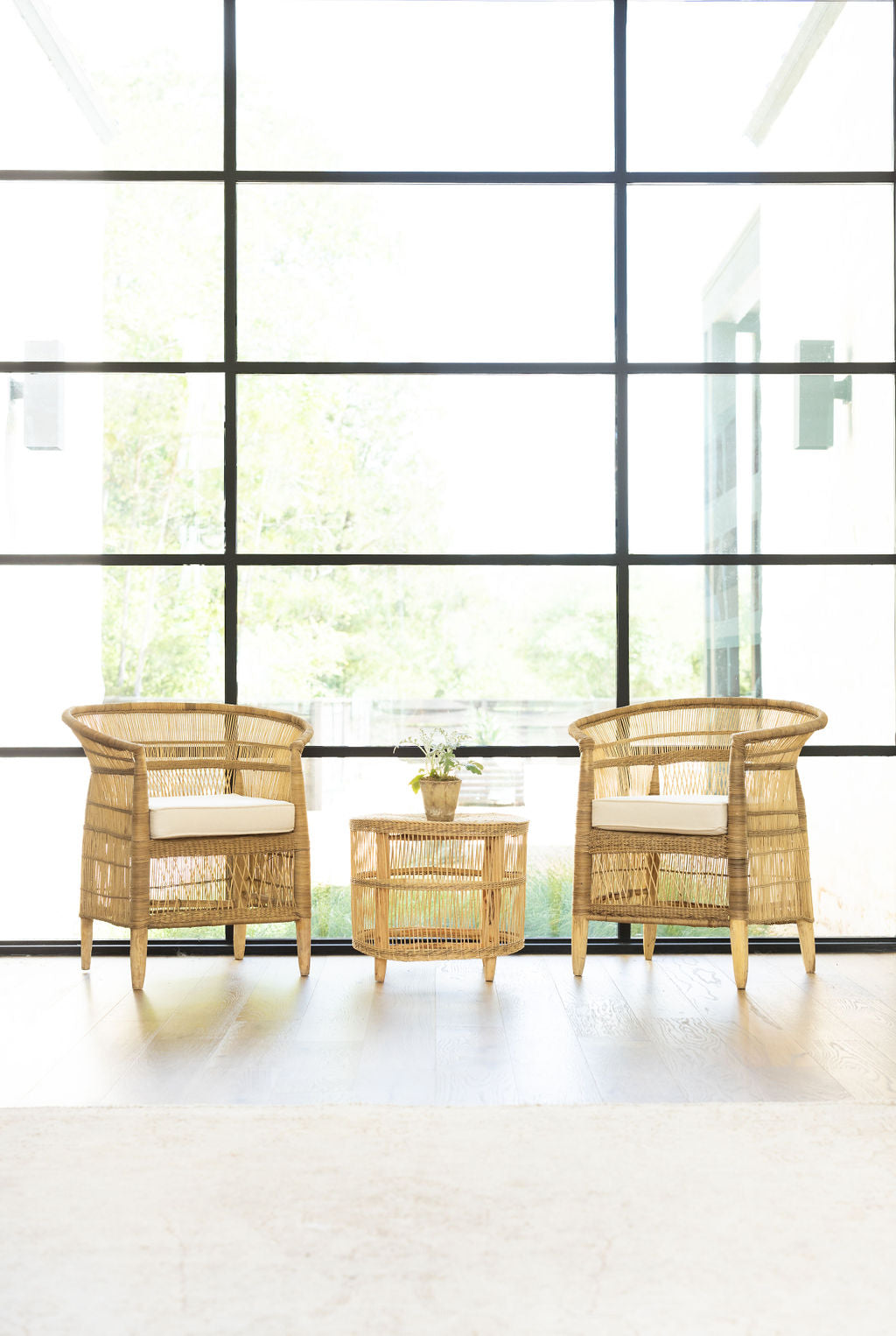 Malawi Traditional Single Open Weave Chair