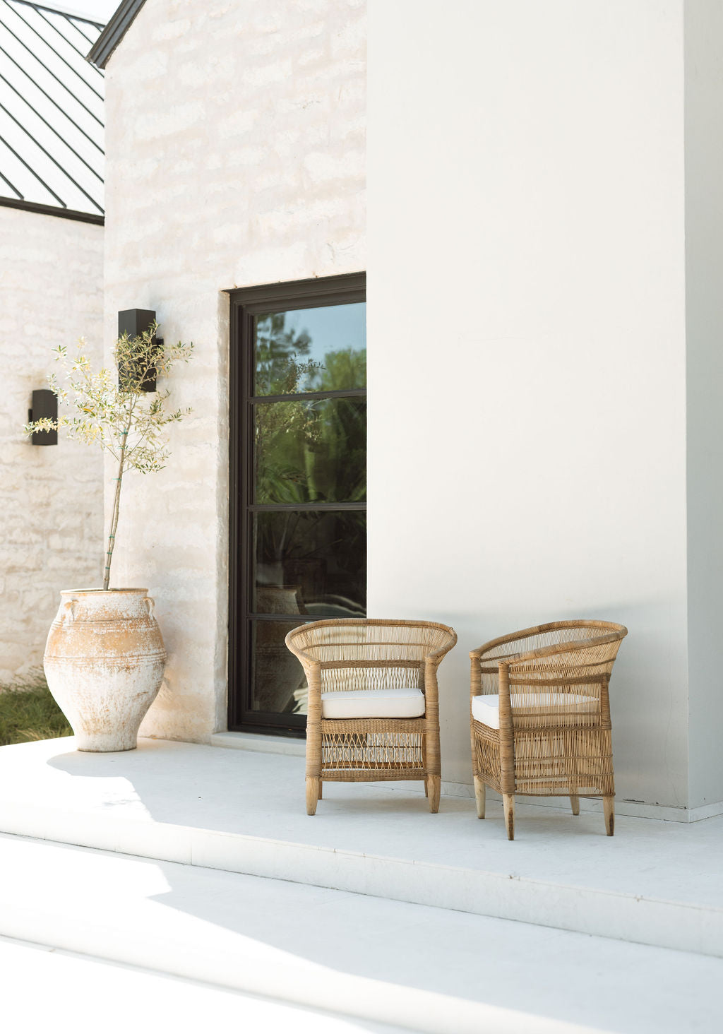 Malawi Traditional Single Open Weave Chair
