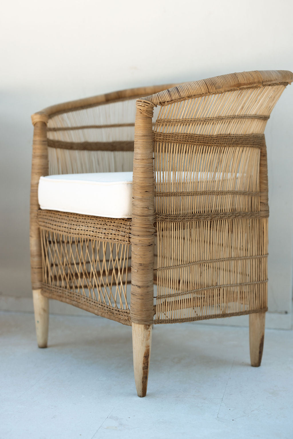 Malawi Traditional Single Open Weave Chair