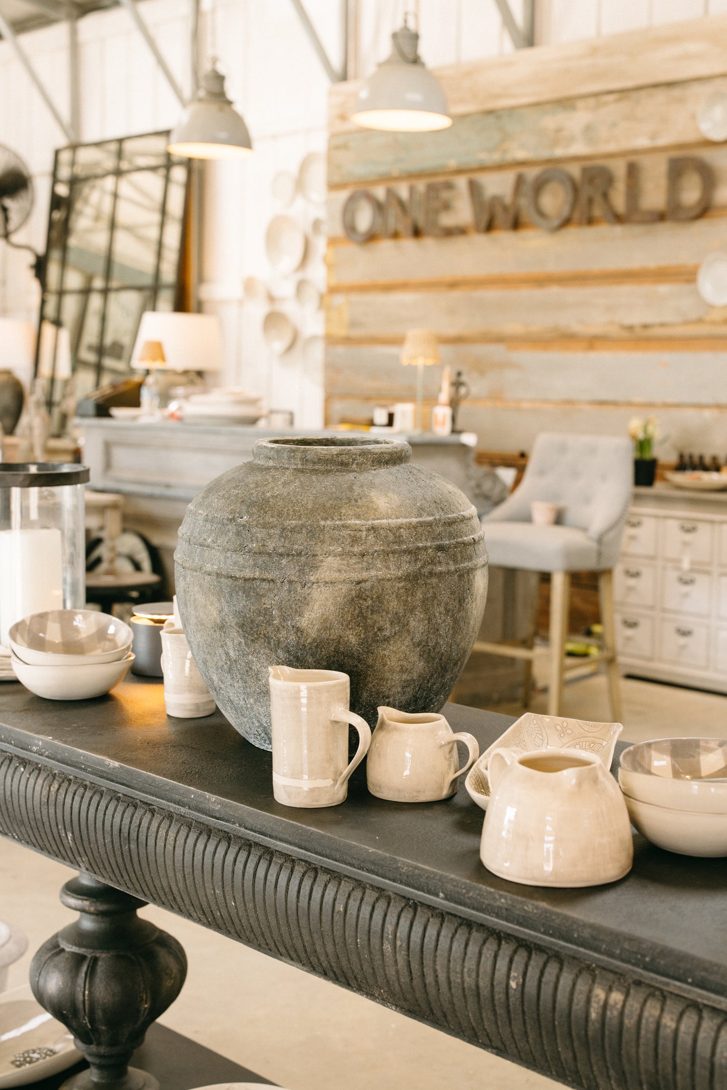 Birkdale Grey Rounded Stone Pot