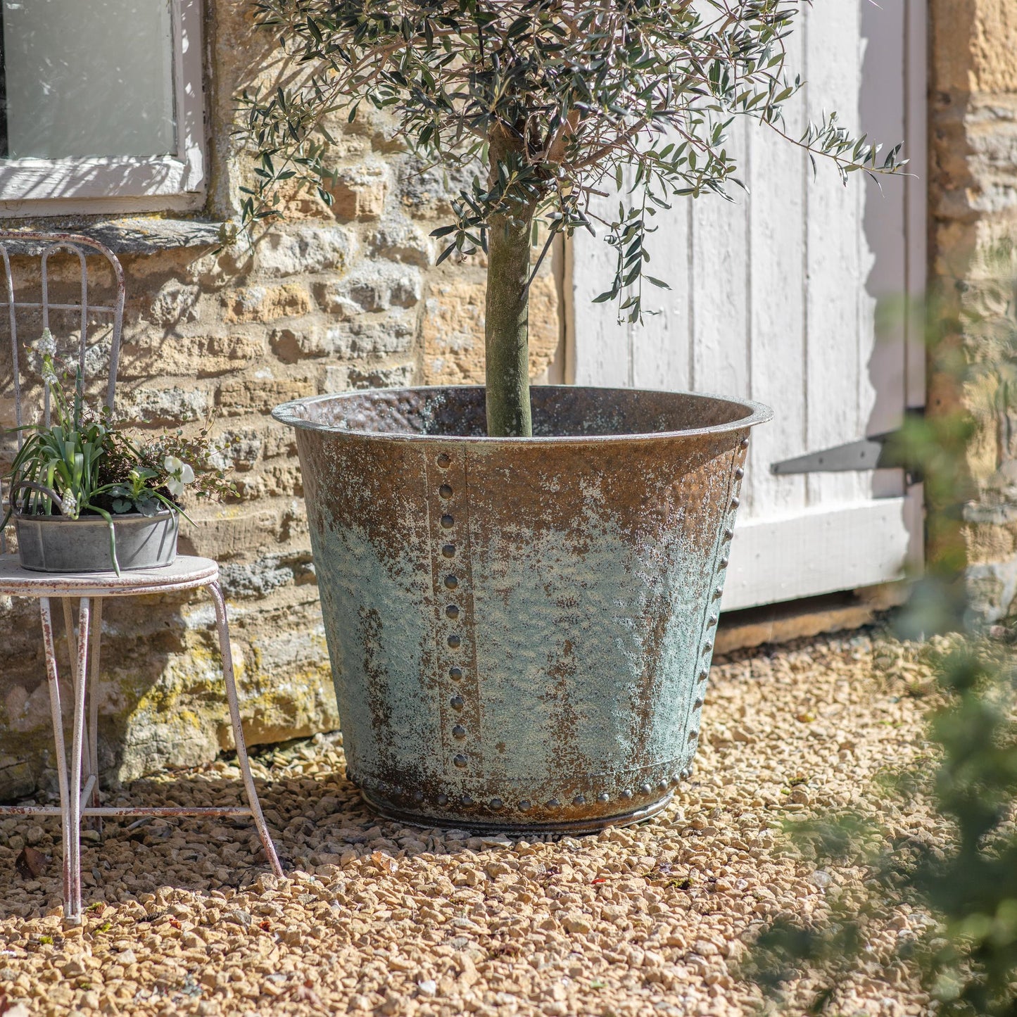 Yarnton Weathered Iron Planter