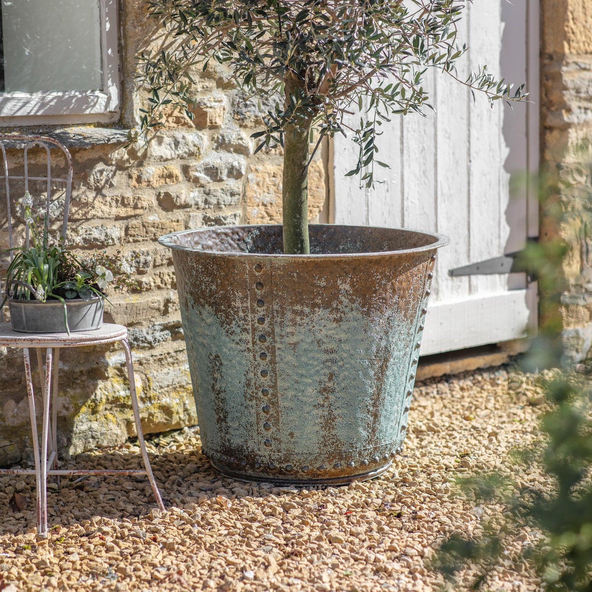 Yarnton Weathered Iron Planter