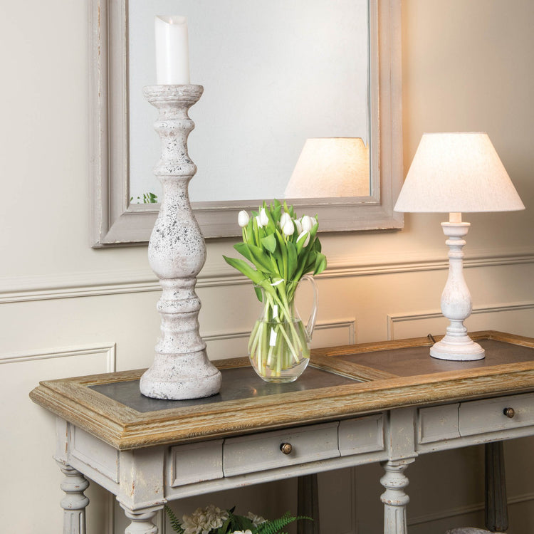 Birkdale Pillar Stone Candle Holder