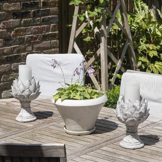 Birkdale Stone Artichoke Candleholder