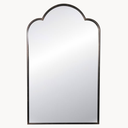 Brookby Industrial Black Iron Mirror
