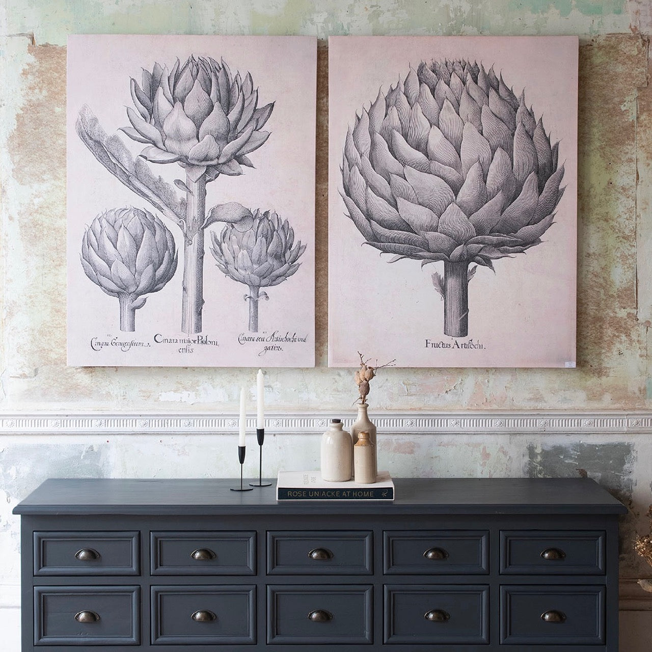 Ormington Set of 2 Artichoke Wall Canvas
