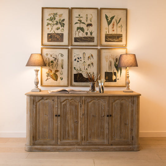 Brookby Set of 2 Framed White Nettle and Harebell Wall Art