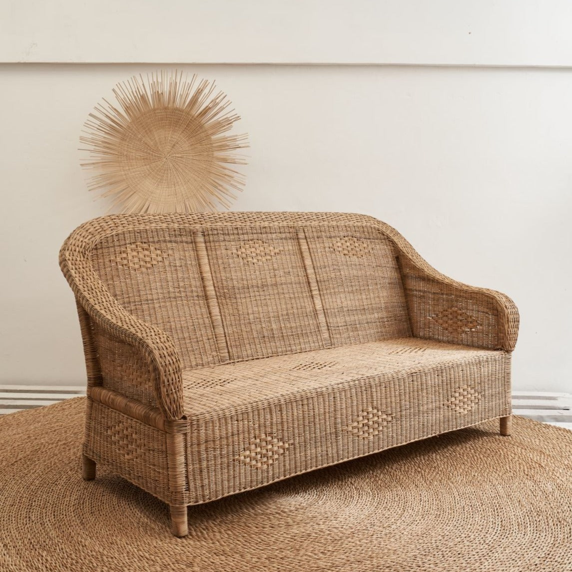 Malawi Classic Closed Weave Triple Seater