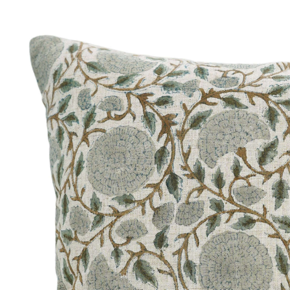 Handmade Block Print Viscose Linen Pillow Cover-Karwa Chauth