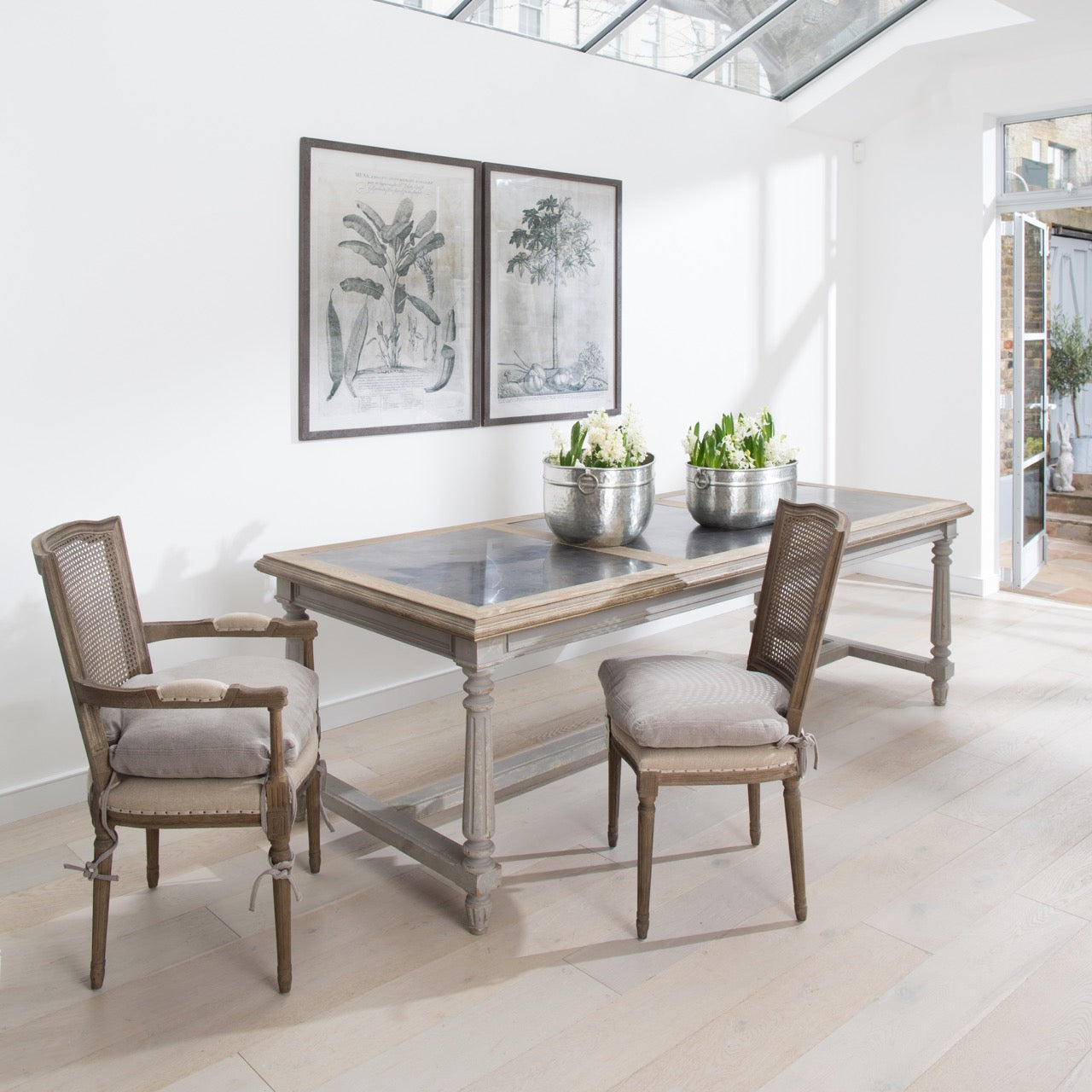 Marlborough Dining Chair with Rock Grey Cushion