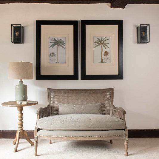 Marlborough Grey Wash Bergere Sofa