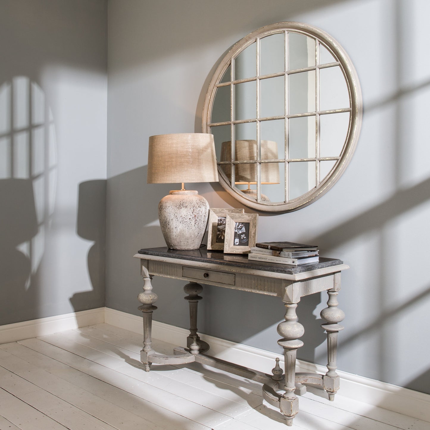 Wilton Palladian Grey Mirror